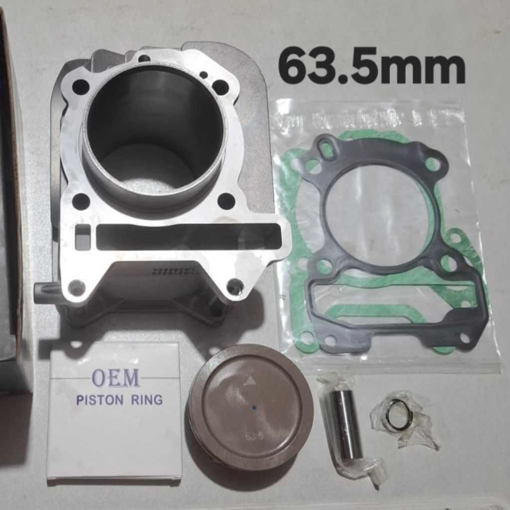 BLOK SEHER BORING 63.5MM BORE UP VESPA MATIC 2V 3V/I-GET 150 LX S SPRINT PRIMAVERA