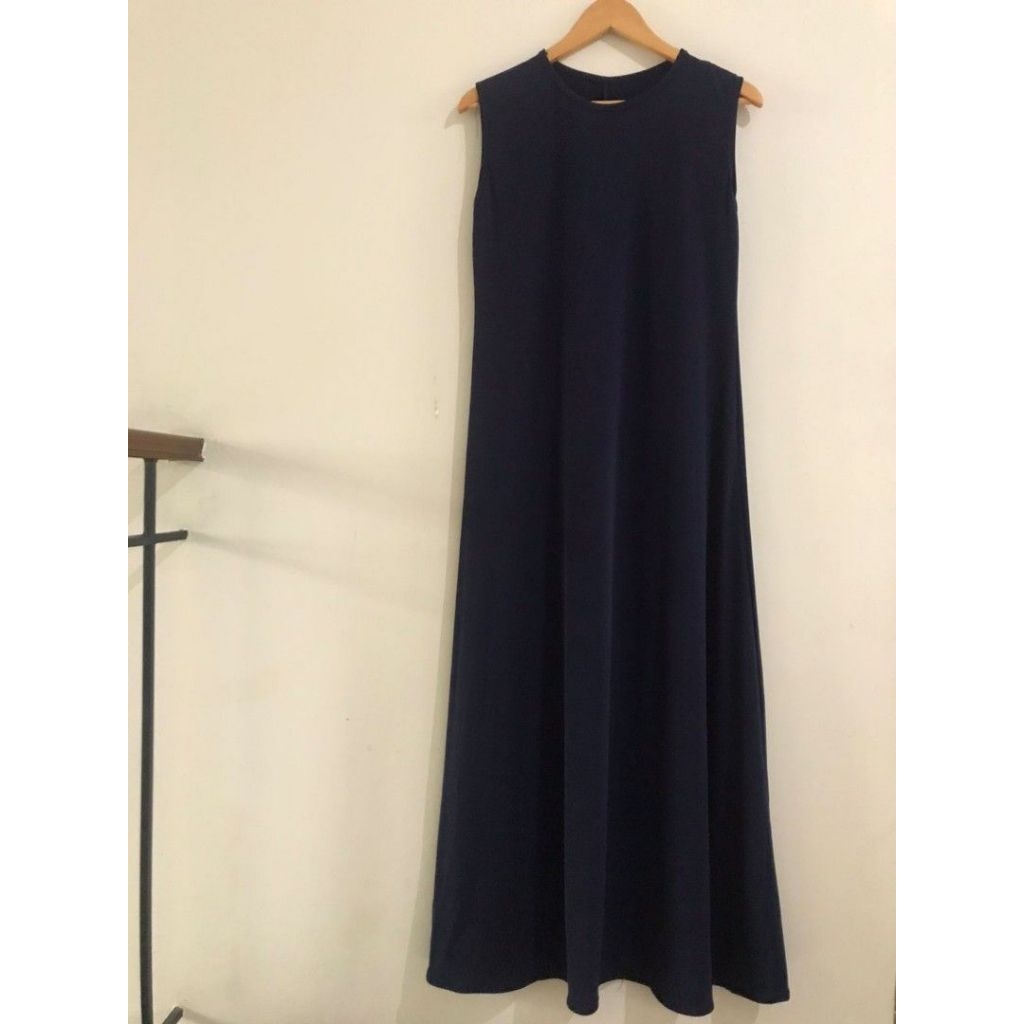 Inner Dress Tanpa Lengan Katun Toyobo Nyaman Dipakai