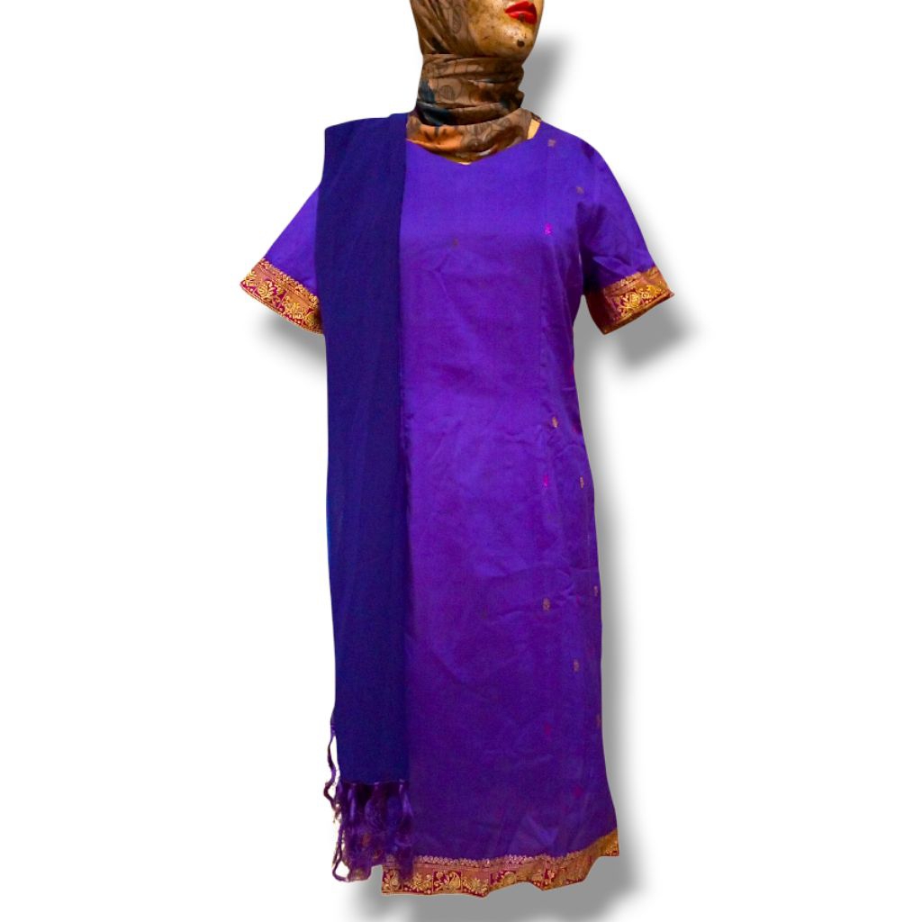 Baju Wanita Dress India Cantik + Free Selendangnya