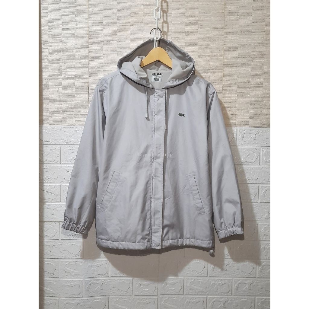 Jaket Windbreaker LACOSTE size L-XL outdoor hoodie preloved
