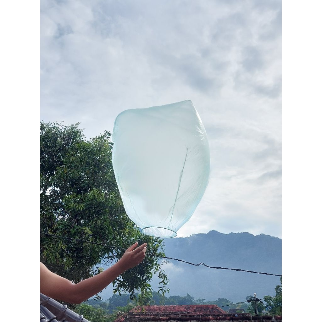 balon udara warna HIJAU tinggi 1 meter bonus sumbu