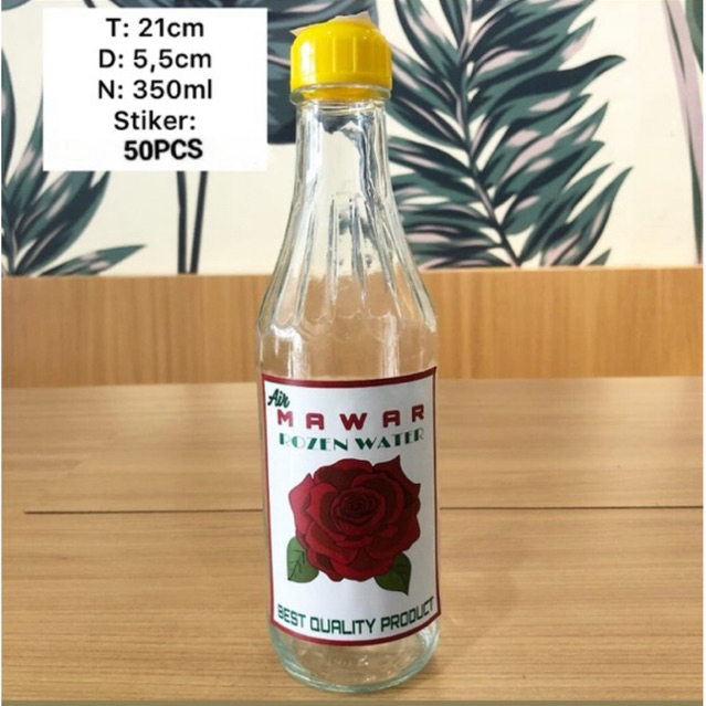 stiker air mawar logo stiker rozen water stiker logi air mawar 50pcs