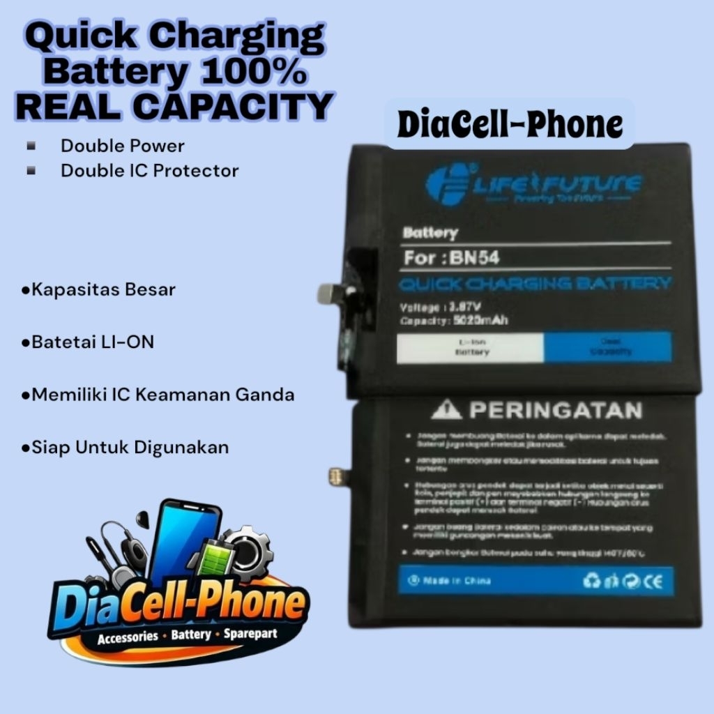 LF - Quick Charging Battery / Baterai Xiaomi BN54 - Redmi Note 9 / Redmi 9
