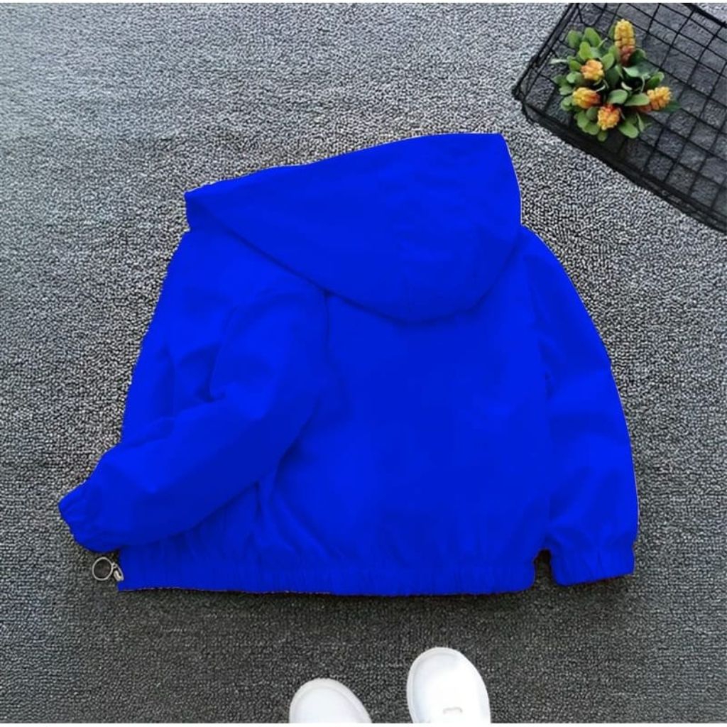 jaket hoodie anak polos