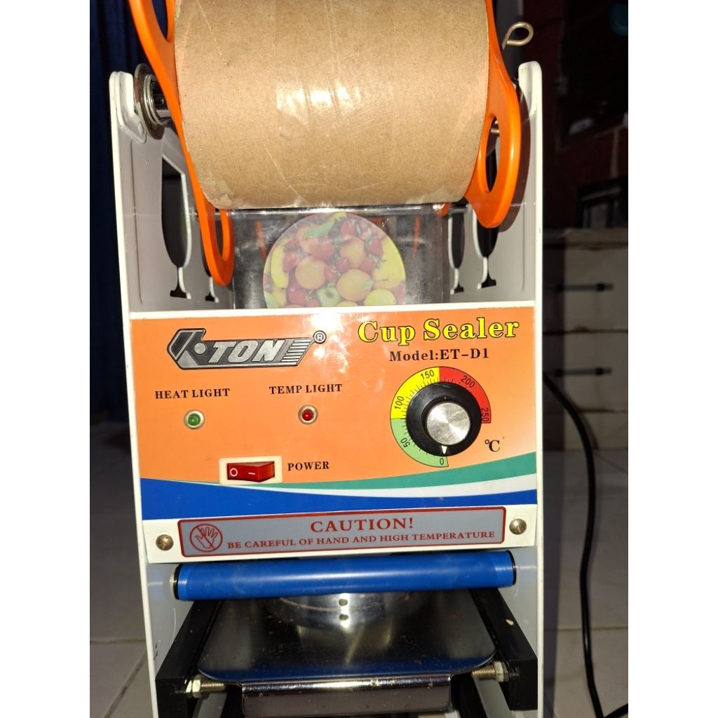 Cup Sealer Mesin Press Gelas ET-D1 (bukan G4991) u/ Gelas Tinggi Jumbo 22 Oz Second like New