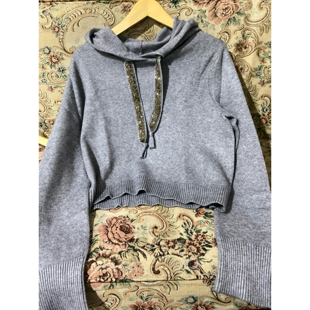 HOODIE ZARA TALI MEWAH // HOODIE GREY ZARA