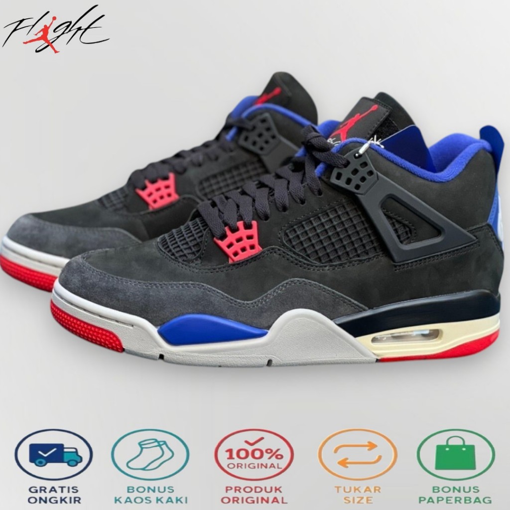 sepatu basket nik3 Air Jordan 4 Retro “RARE AIR”  bnib