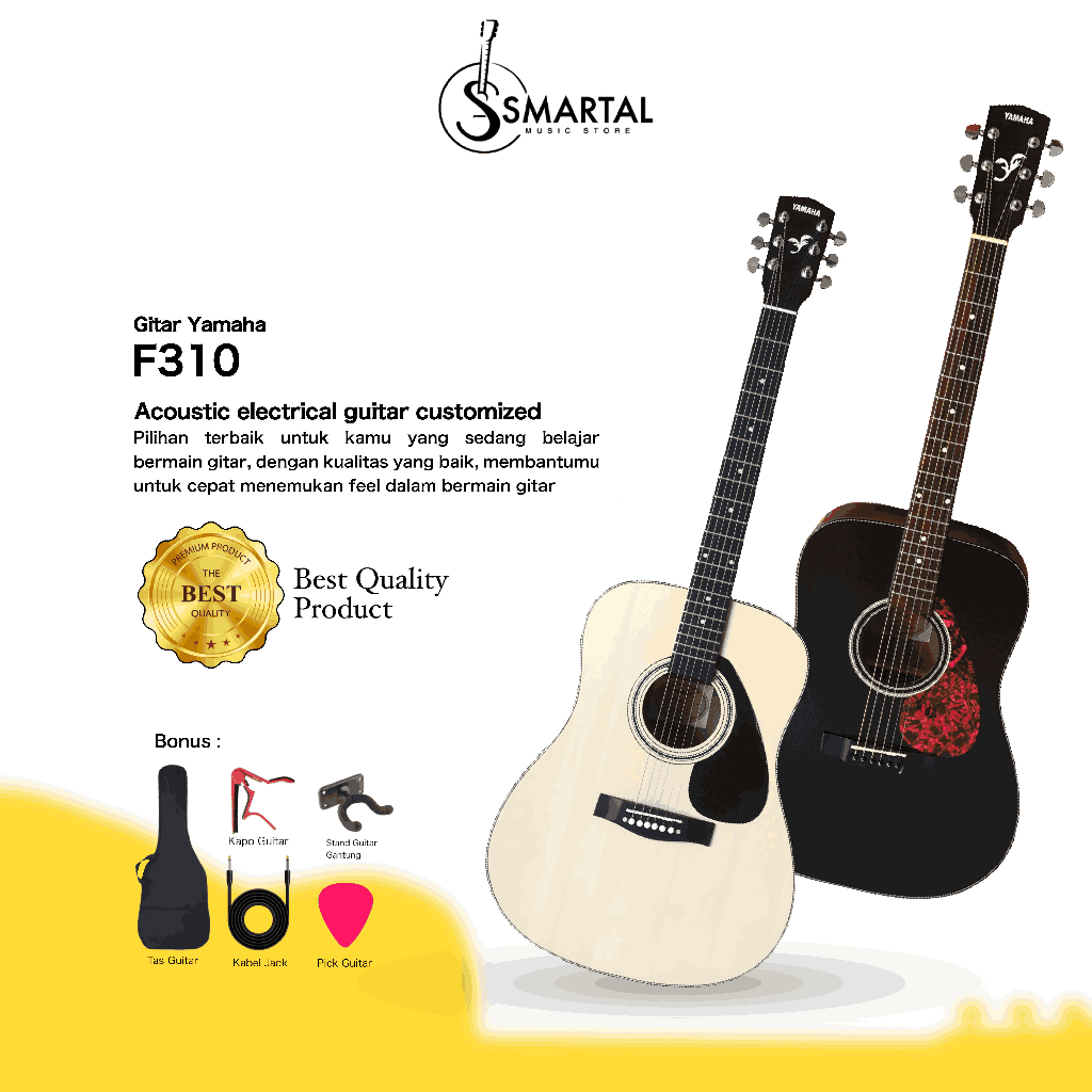 Gitar Akustik Elektrik Yamaha F310 Murah FREE PACKING Harga Terjangkau Cocok Untuk Pemula