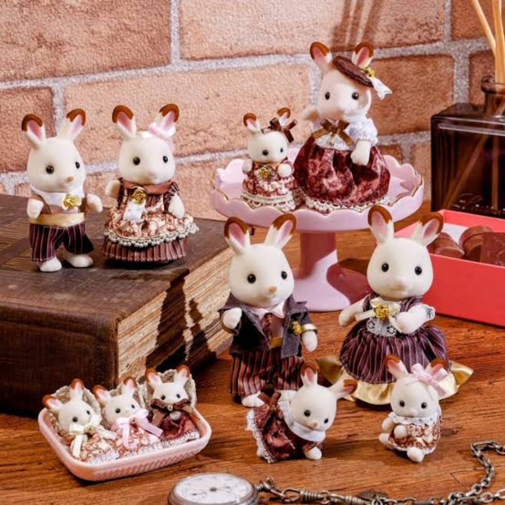 Sylvanian Families Chocolate Rabbit Family Anniversary Set