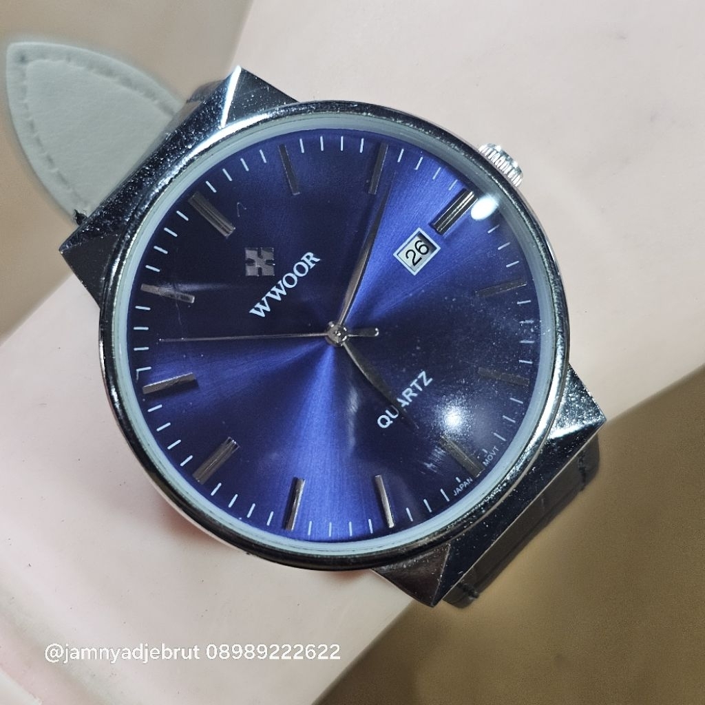 Jam WWOOR 8826M Silver Blue Bekas