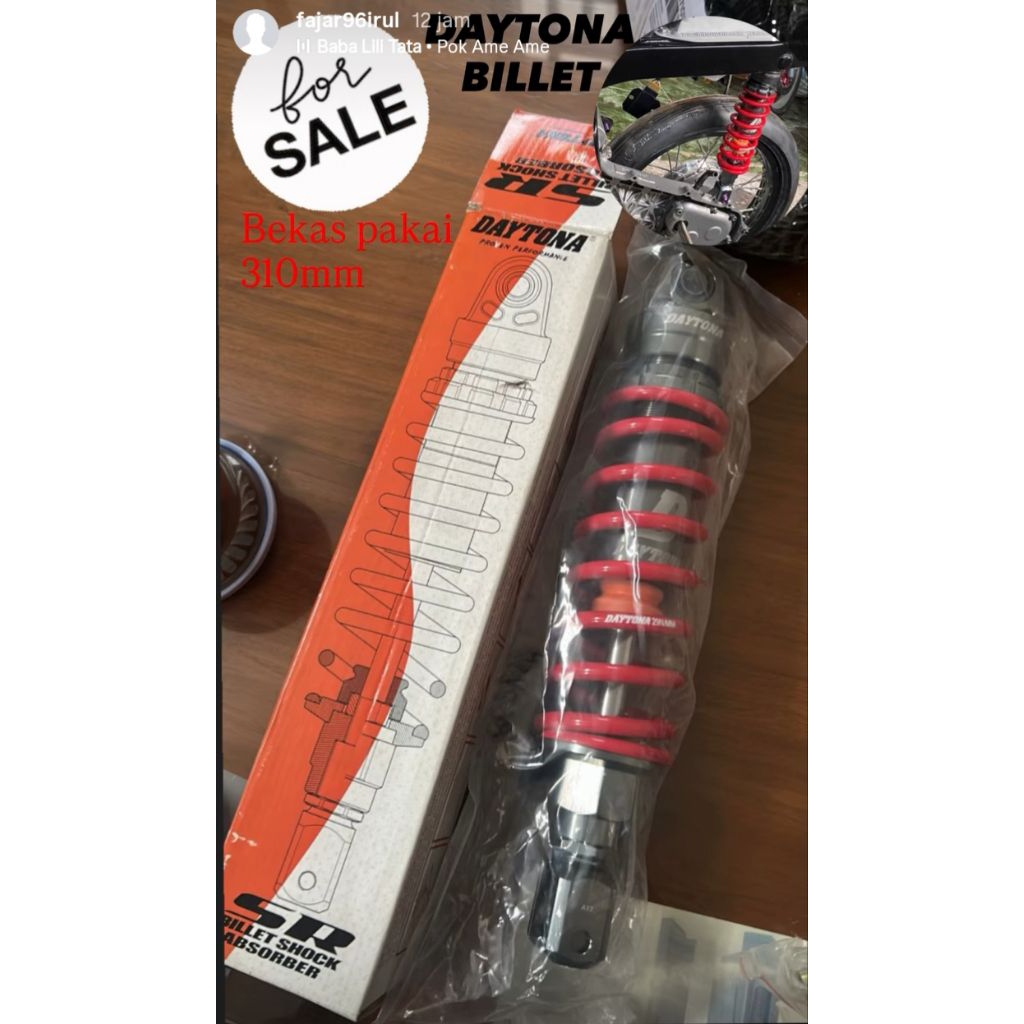 Shock SR Billet Daytona 310 mm