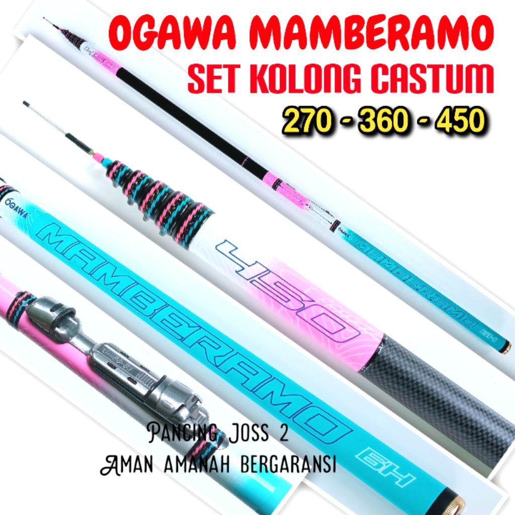 TEGEK KOLONG ZOOM OGAWA MAMBERAMO 270 360 450 BAHAN CARBON KAKU KUAT