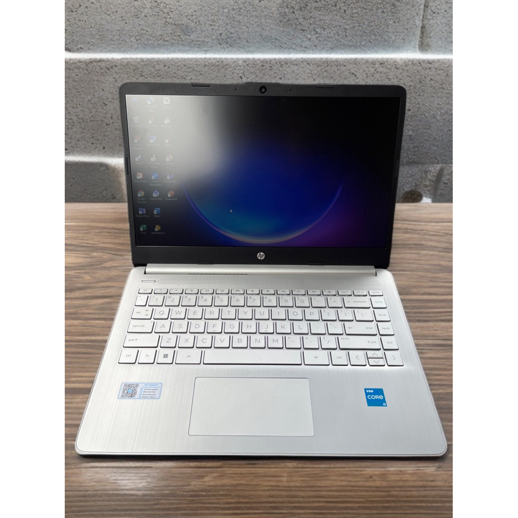 Laptop Hp 14s Core i3 Gen 12 Ram 8Gb ssd 512Gb second like new 100% mulus