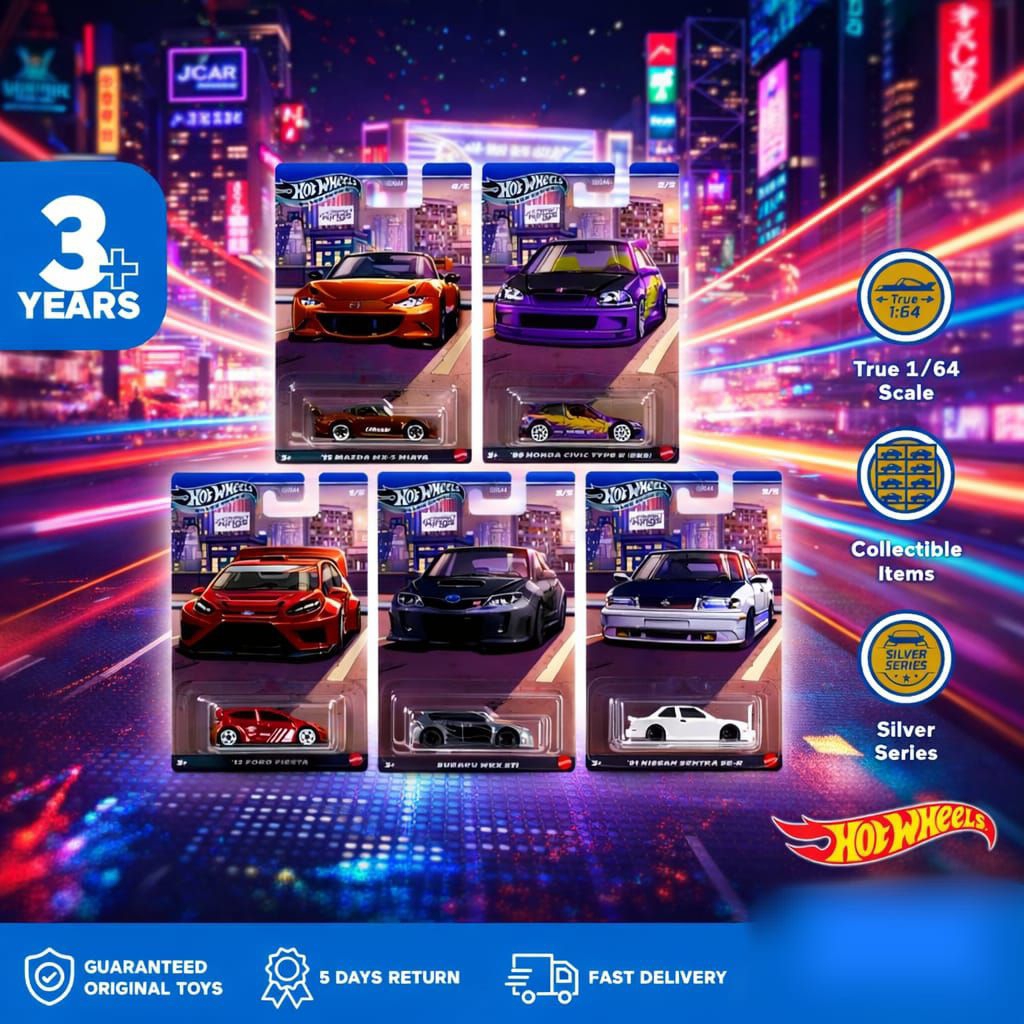 Hot Wheels Silver Series Compact Kings