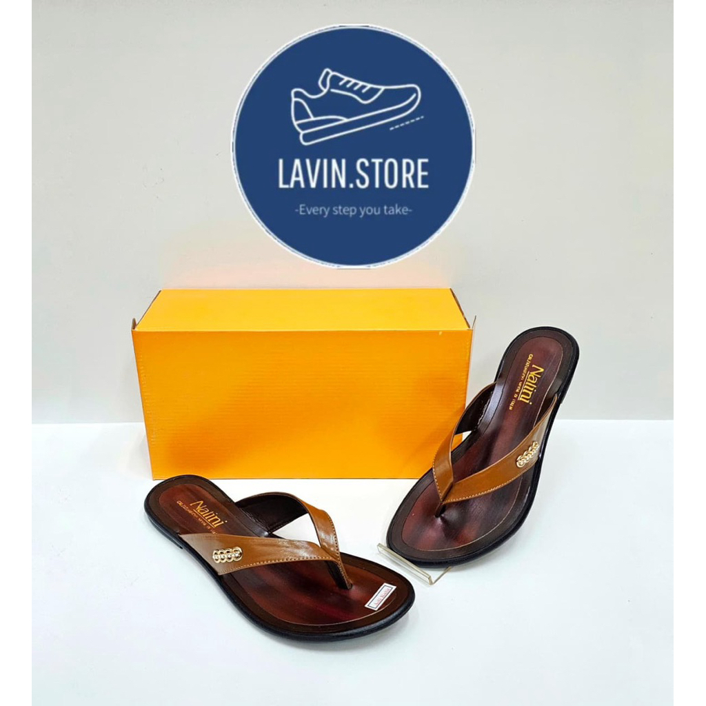 SANDAL NALINI V 17654 - Sandal Kulit Jepit Wanita Dewasa