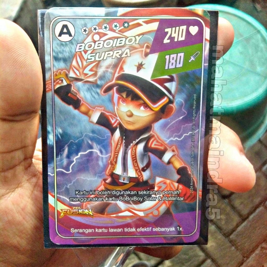 [1pcs] kartu boboiboy supra monsta galaxy card original