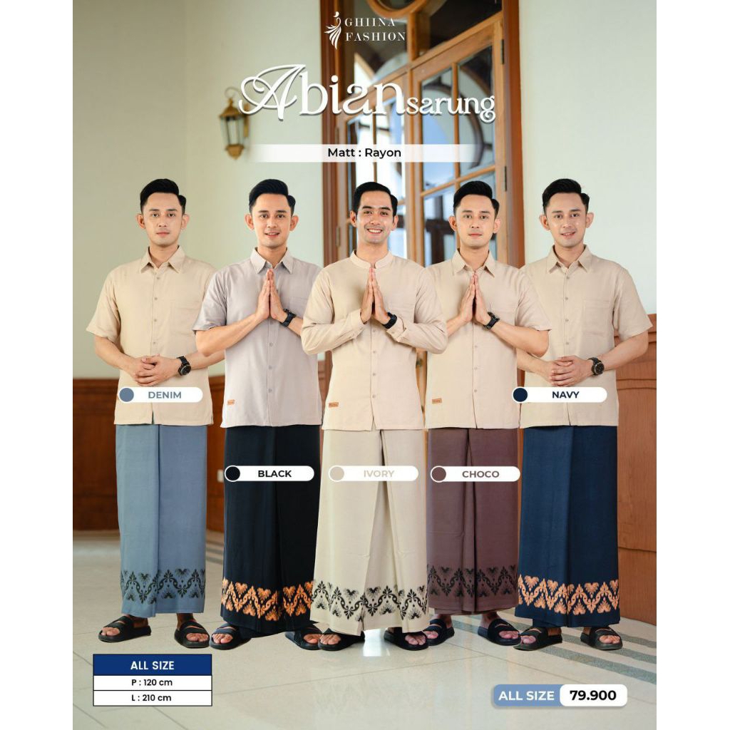 ABIAN SARUNG Ori Ghiina Fashion // Sarung Couple Ayah Anak