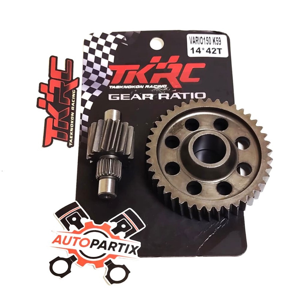 GIR GEAR RATIO GIGI RASIO TKRC VARIO 125 VARIO 150 14T 15T 39T 41T 42T 43T
