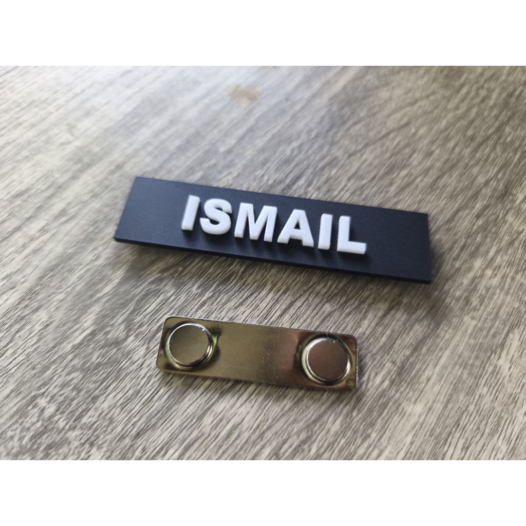 Nametag TIMBUL LASER MAGNET