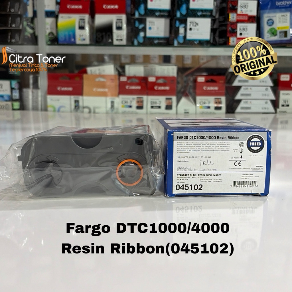 Fargo DTC1000/4000 Resin Ribbon PN:045102 Original