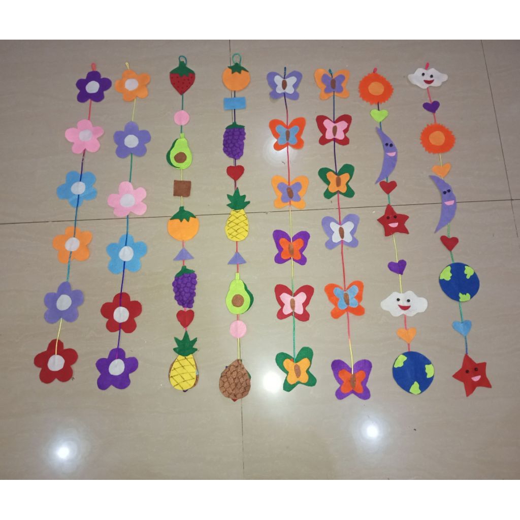 HIASAN KELAS/HIASAN JENDELA KELAS DARI FLANEL