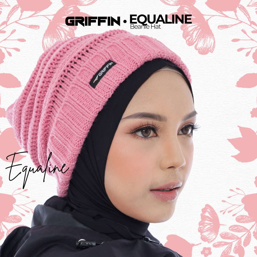 GRIFFIN Kupluk Wanita Korean Style Hijab Non Hijab Naik Gunung Musim Dingin EQUALINE
