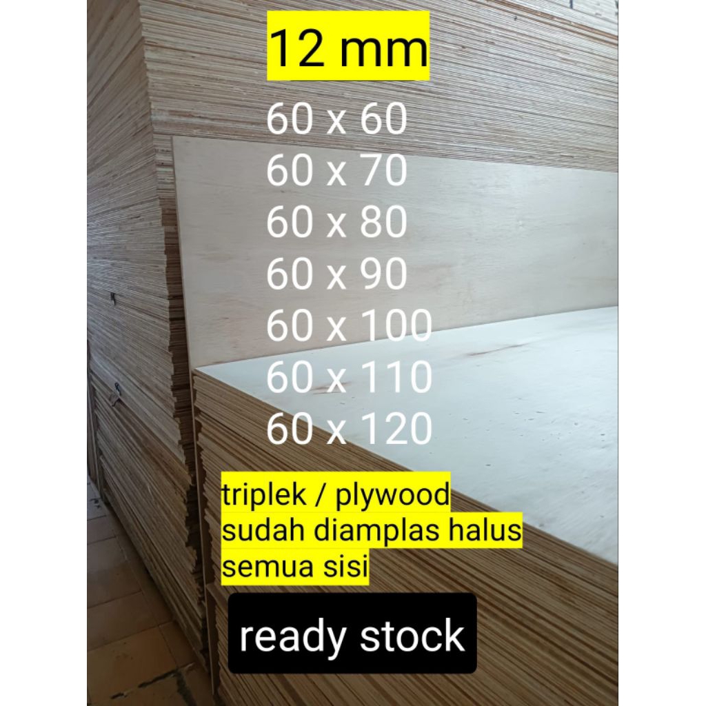 Promo triplek/plywood custom 12 mm