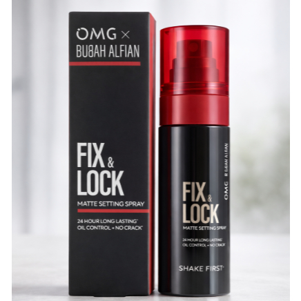 OMG x Bubah Alfian Fix and Lock Setting Spray / Setting Spray MakeUp OMG