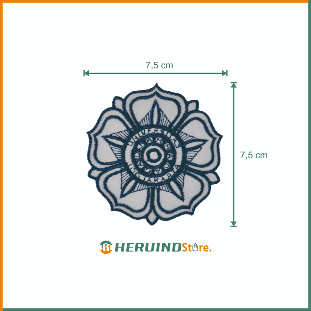 EMBLEM BORDIR LOGO UNIVERSITAS GADJAH MADA (UGM)