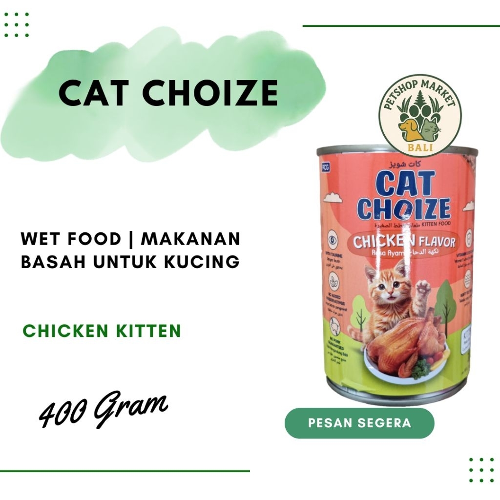 CAT CHOIZE Makanan Basah Kucing Chicken Kitten | 400 GRAM