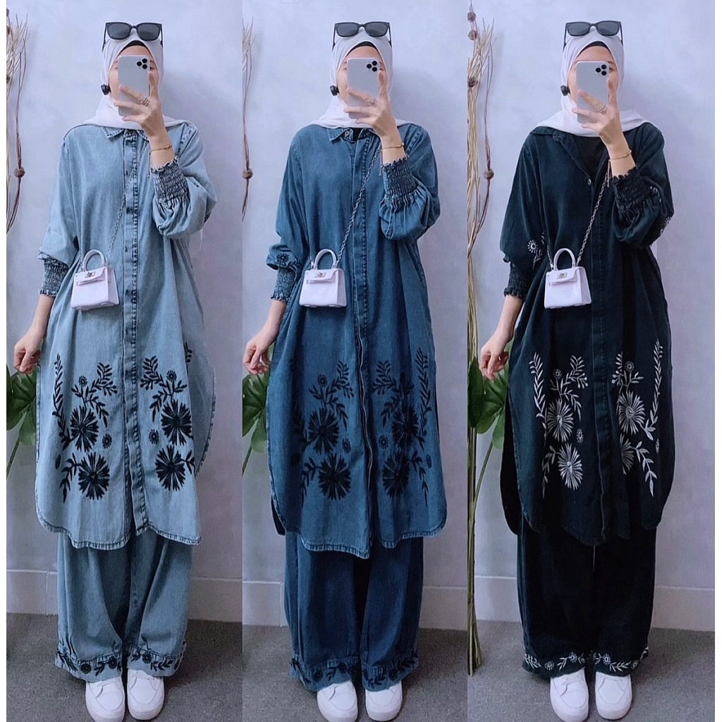 SET TUNIK JEANS ABEL