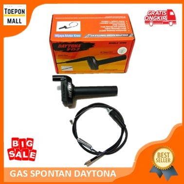 2 Kabel & 1 Kabel Gas Spontan Daytona Universal Daytona Original Bahan almunium dengan finishinh pow