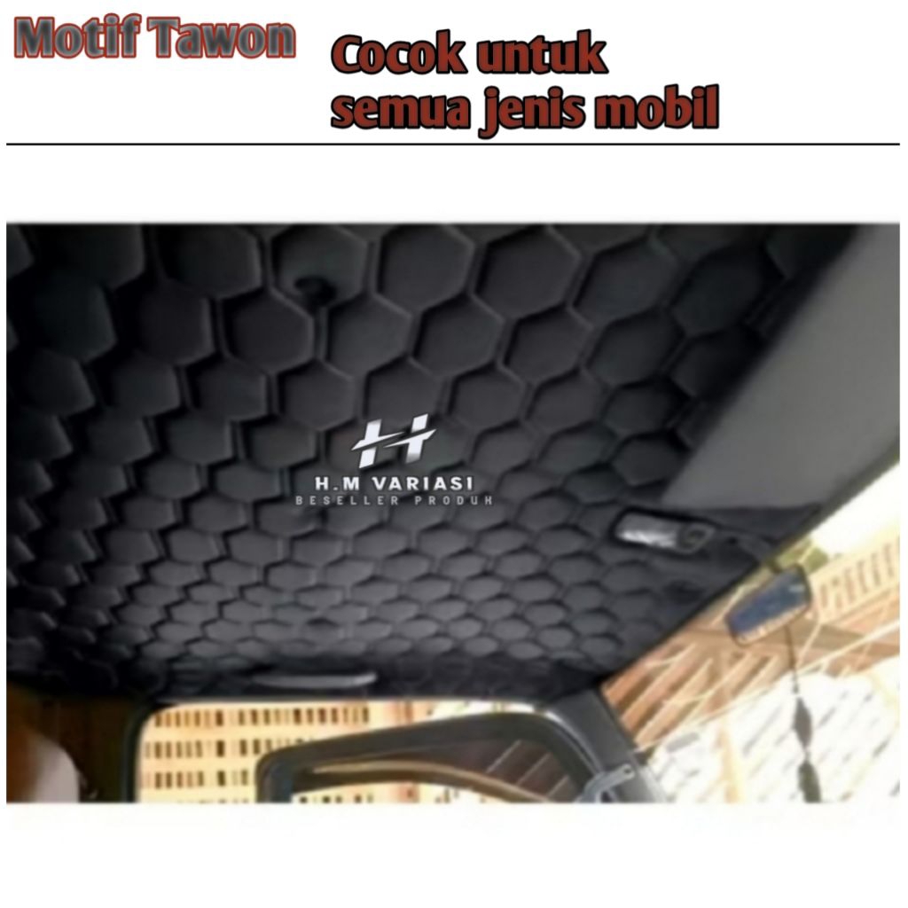 Cover Plafon Atas Truk Canter, Ragasa, Dutro, Dyna, Elf Giga – Motif Tawon