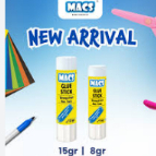Macs Glue Stick 8gr & 15gr Non Toxic Lem Stick