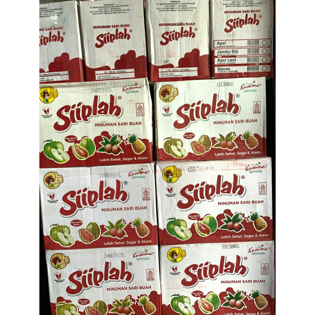 SIIPLAH MINUMAN SARI BUAH 32CUP 120ML