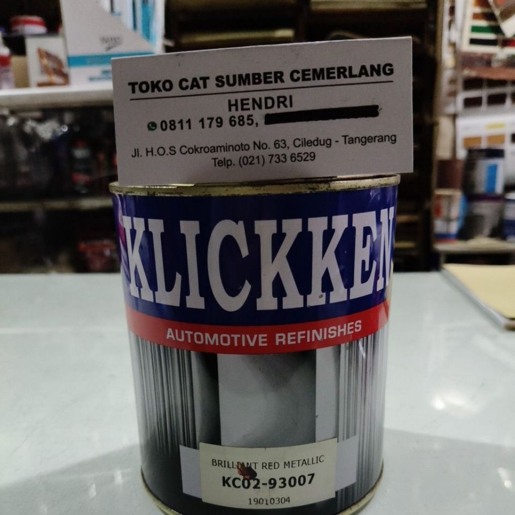 CAT KLIKEN NC MERAH METALIK