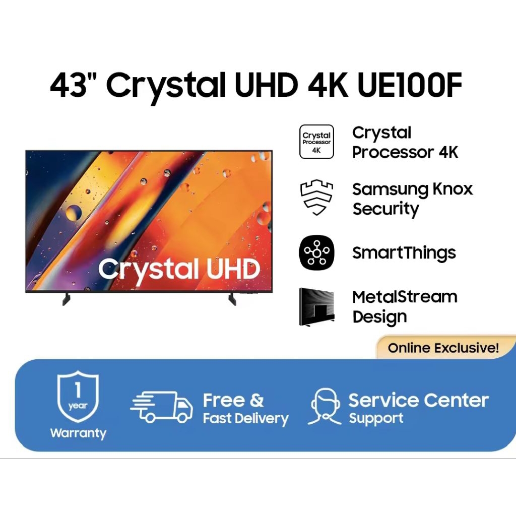 Samsung 43 UHD 4K Smart TV New Series 2025