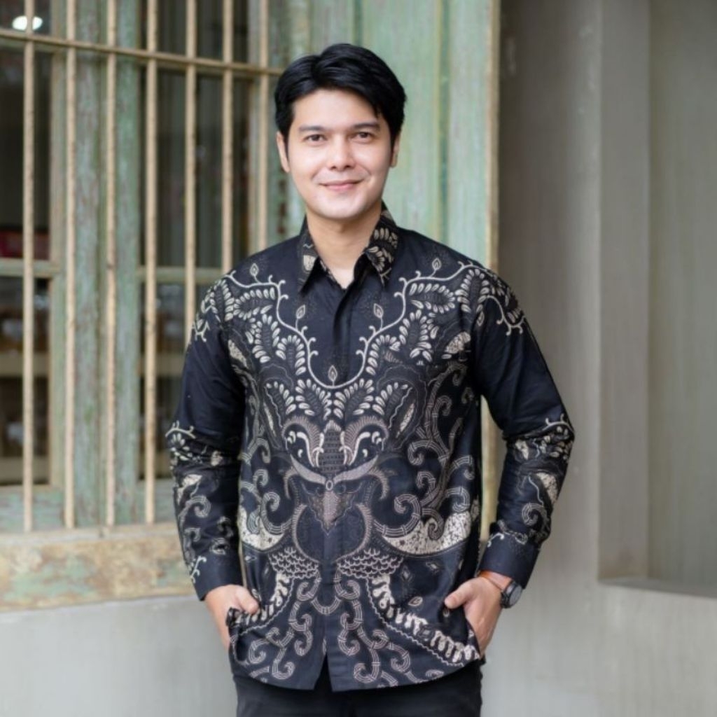 KEMEJA MOTIF MAHKOTA & ROK DOUBLE FURING PREMIUM / BAJU SERAGAM BATIK COUPLE PASANGAN SARIMBIT KELUA