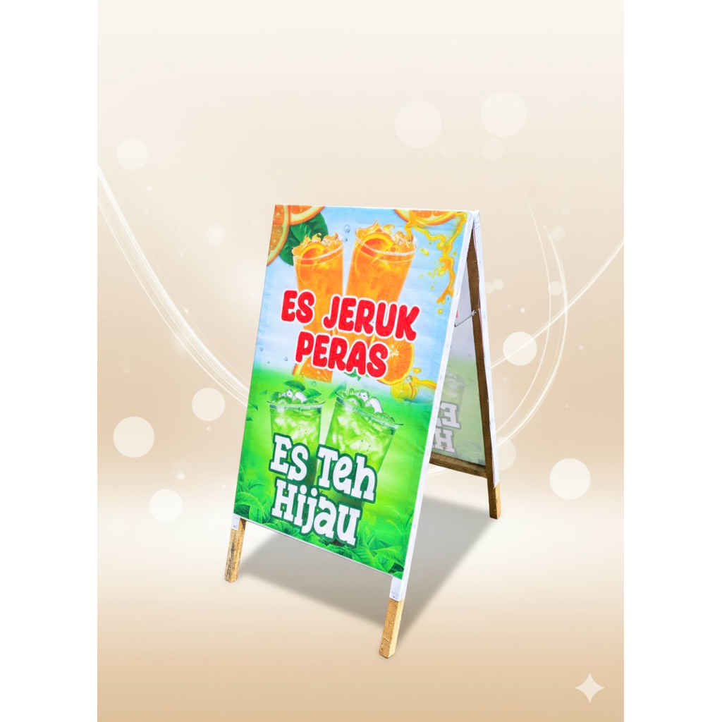 BANNER KAYU/STANDING BANNER KAYU