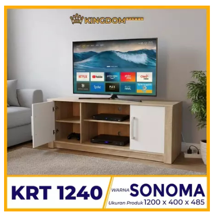 MEJA TV LEMARI TV MINIMALIS PUTIH RAK TV PUTIH 1240 MURAH AESTETIK