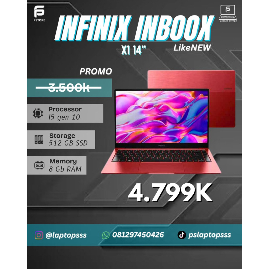 LAPTOP INFINIX INBOOX X1