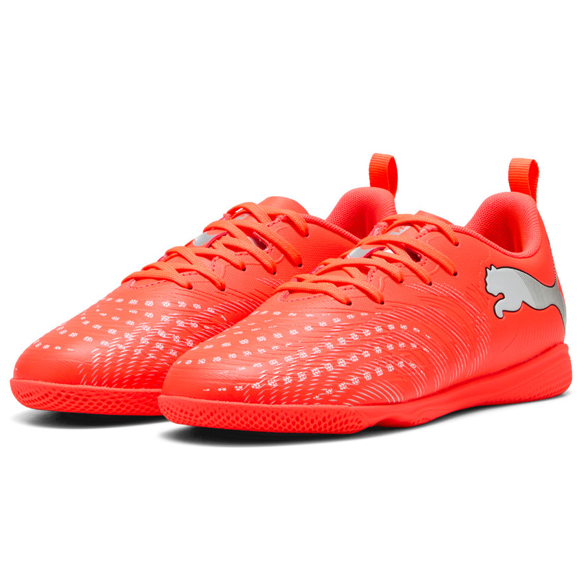 Sepatu Futsal Anak Future 9 Play It Jr Glowing Red-Puma Whi 108927 01