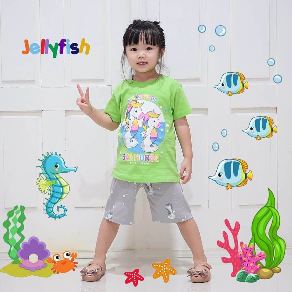 Setelan Anak Perempuan Laki-Laki 2 4 6 Tahun Baju Main Anak Unisex