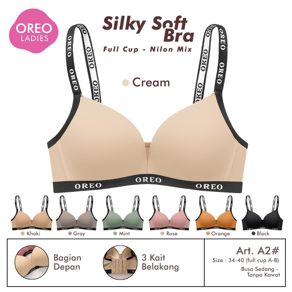 A2 Oreo Bra - BH Oreo Premium Silky Soft - Tanpa Kawat