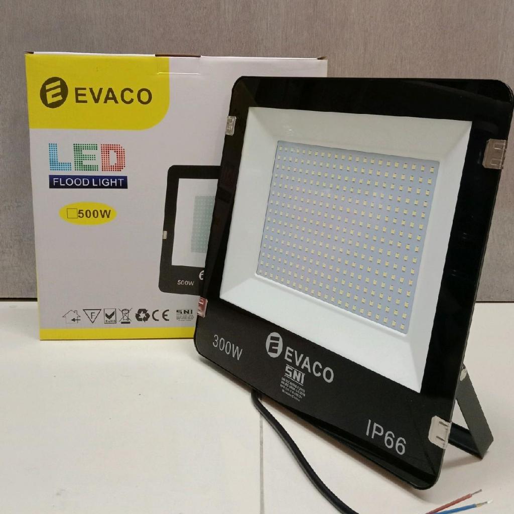 LAMPU SOROT LED 300 Watt EVACO Kap LED 300 Watt SNI Cahaya Putih 100% ORI