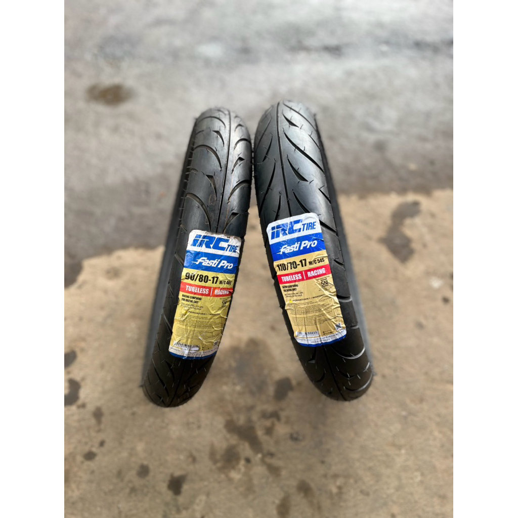 Paket Ban Motor Moge / IRC Fasti Pro 90/80 Ring17 110/70 Ring17 Soft COMPOUND Tubeless
