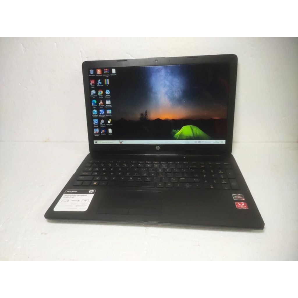 B264 Laptop hp 15-DB0XXX AMD ryzen 3-2200 Ram 8gb HDD 1000gb Siap pakai