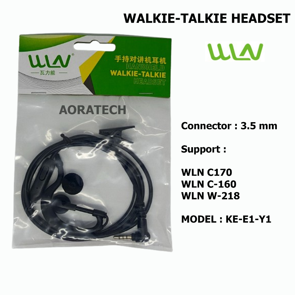 Earphone Mono Jack 3.5mm WLN W218 C170 Original Handsfree WLN W218 WLN KD-C170 Original