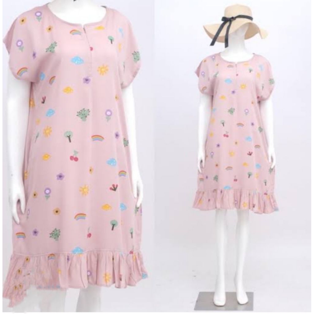 daster rayon rempel bawah