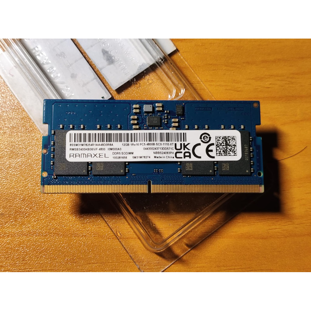 RAM Sodimm DDR 5 12GB/4800 Mhz ORIGINAL LENOVO